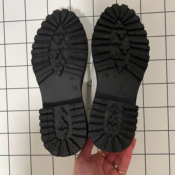 Women's chunky Loafers US8 black and white - Picture 4 of 7